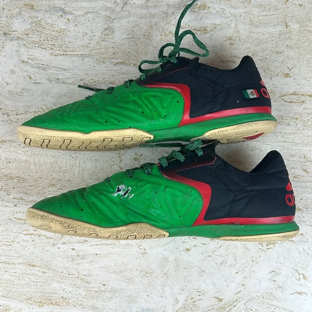 Adidas X 15.2 Indoor Soccer Shoes Green Red Black Mexico Men’s Size 8.5